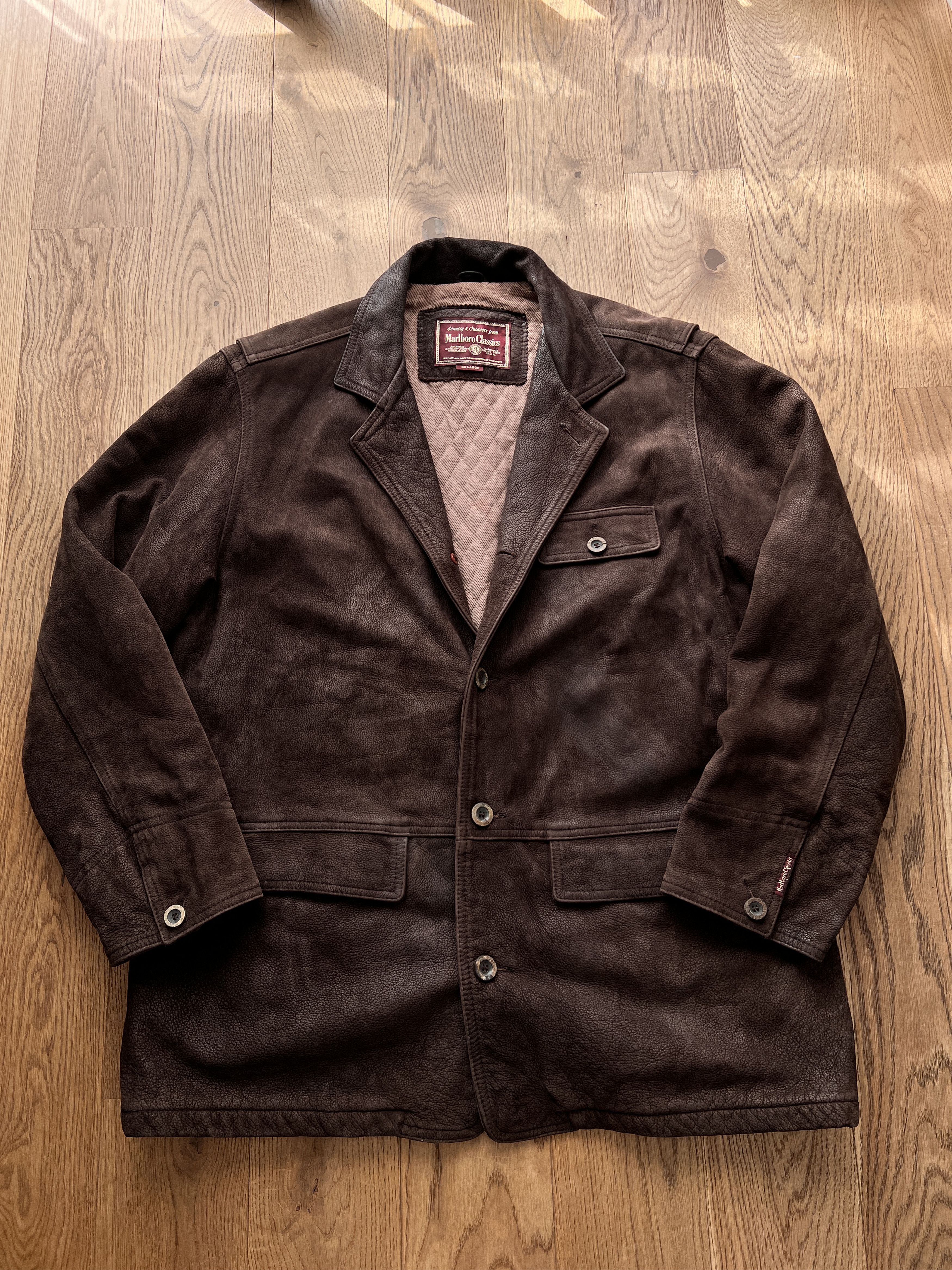 Hysteric Glamour VTG Junya Balenciaga Style Classic Leather Coat Jacket Cargo Size US XXL / EU 58 / 5 - 4 Thumbnail