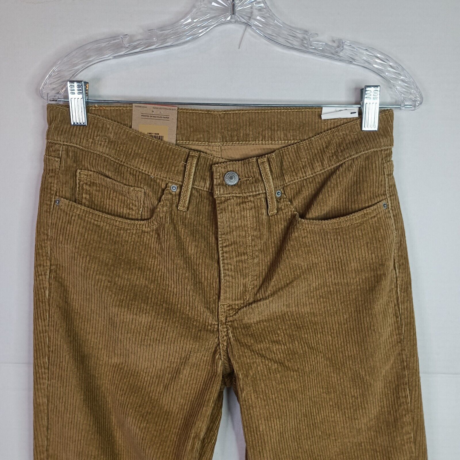 Levi's Levi's 314 Shaping Corduroy Pants Women's Size 30x30 Gold Size 30" / US 8 / IT 44 - 2 Thumbnail
