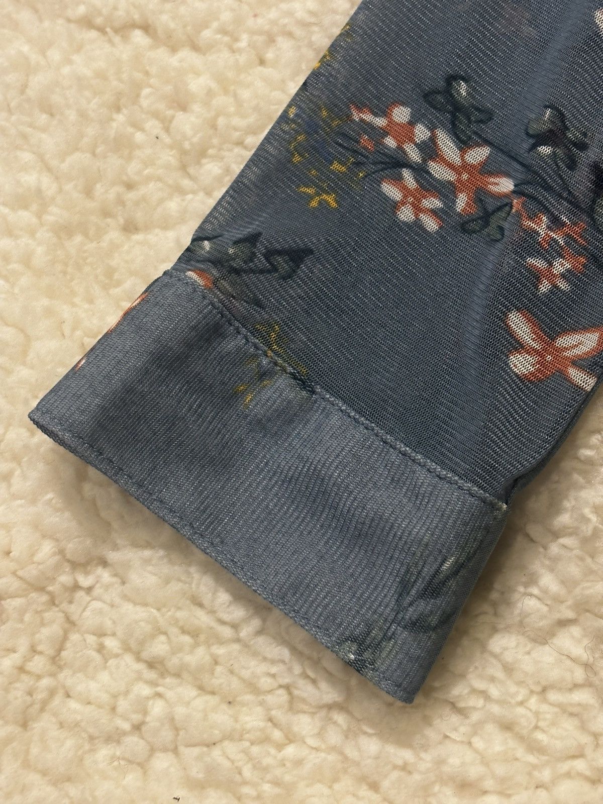 Other Blue floral long shirt1526 Size M / US 6-8 / IT 42-44 - 3 Thumbnail