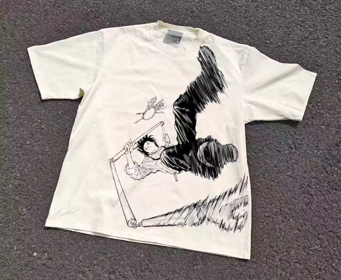 Japanese Brand Heavy Cotton Sakamoto Daily Four Village Print T-Shirt Size US XXL / EU 58 / 5 - 1 Thumbnail