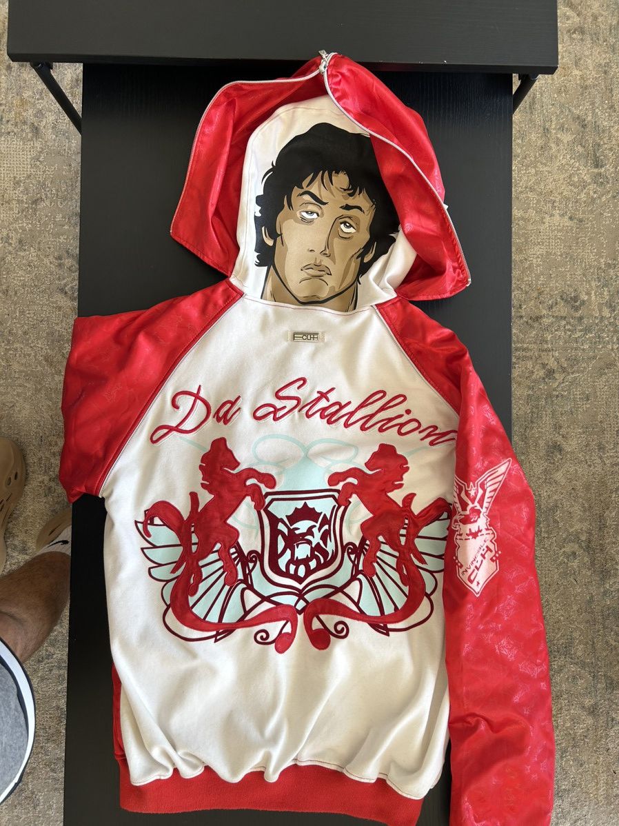 Vintage ROCKY DA STALLION Full Zip Hoodie Creating Limitless Heights Size US M / EU 48-50 / 2 - 1 Thumbnail