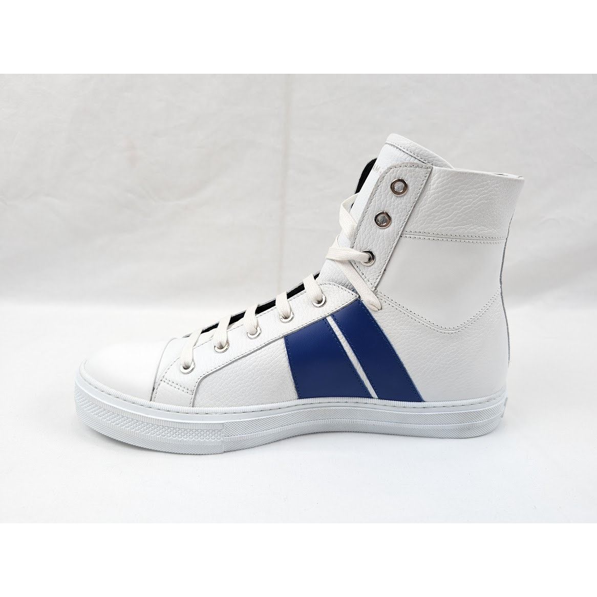 Amiri o1rshd1 Leather Sunset Sneakers in White/Blue Size US 12 / EU 45 - 8 Thumbnail
