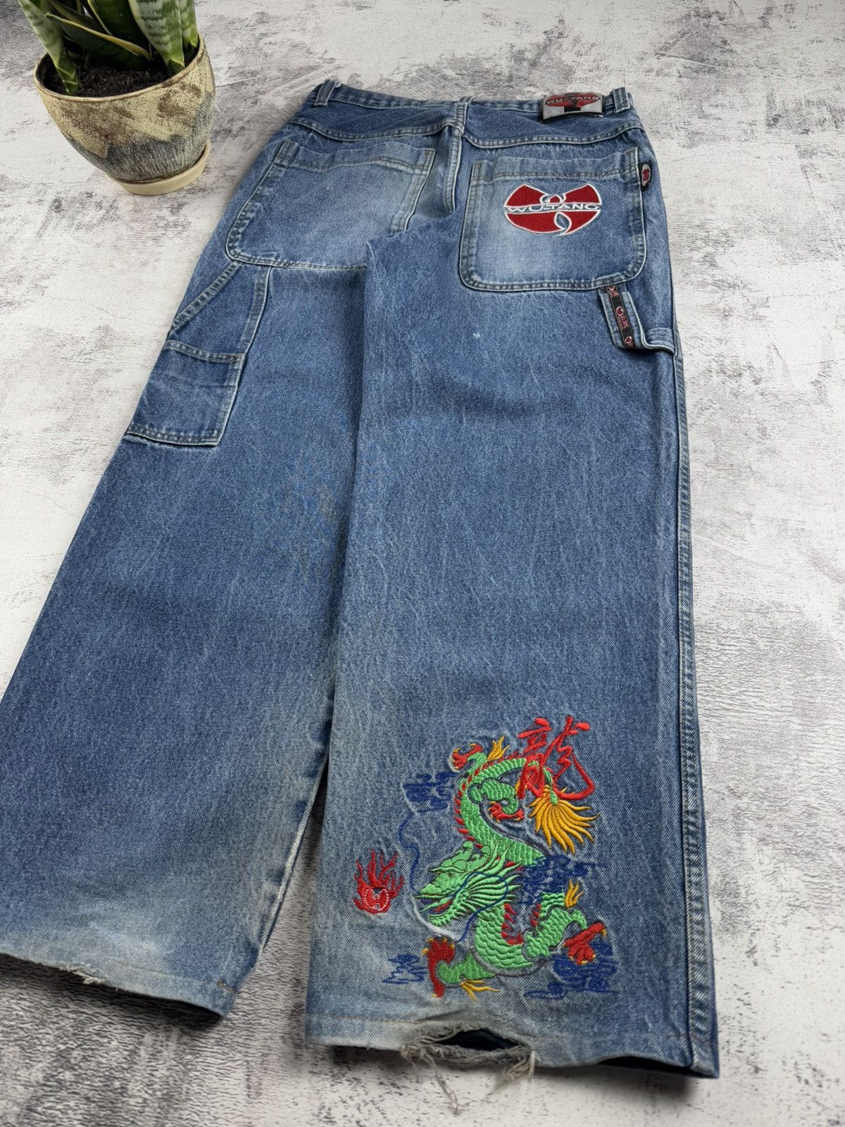 Wu-Tang Clan WU-TANG VINTAGE DENIM RAP HIP HOP BAGGY SKATE JEANS PANTS Size US 34 / EU 50 - 6 Thumbnail