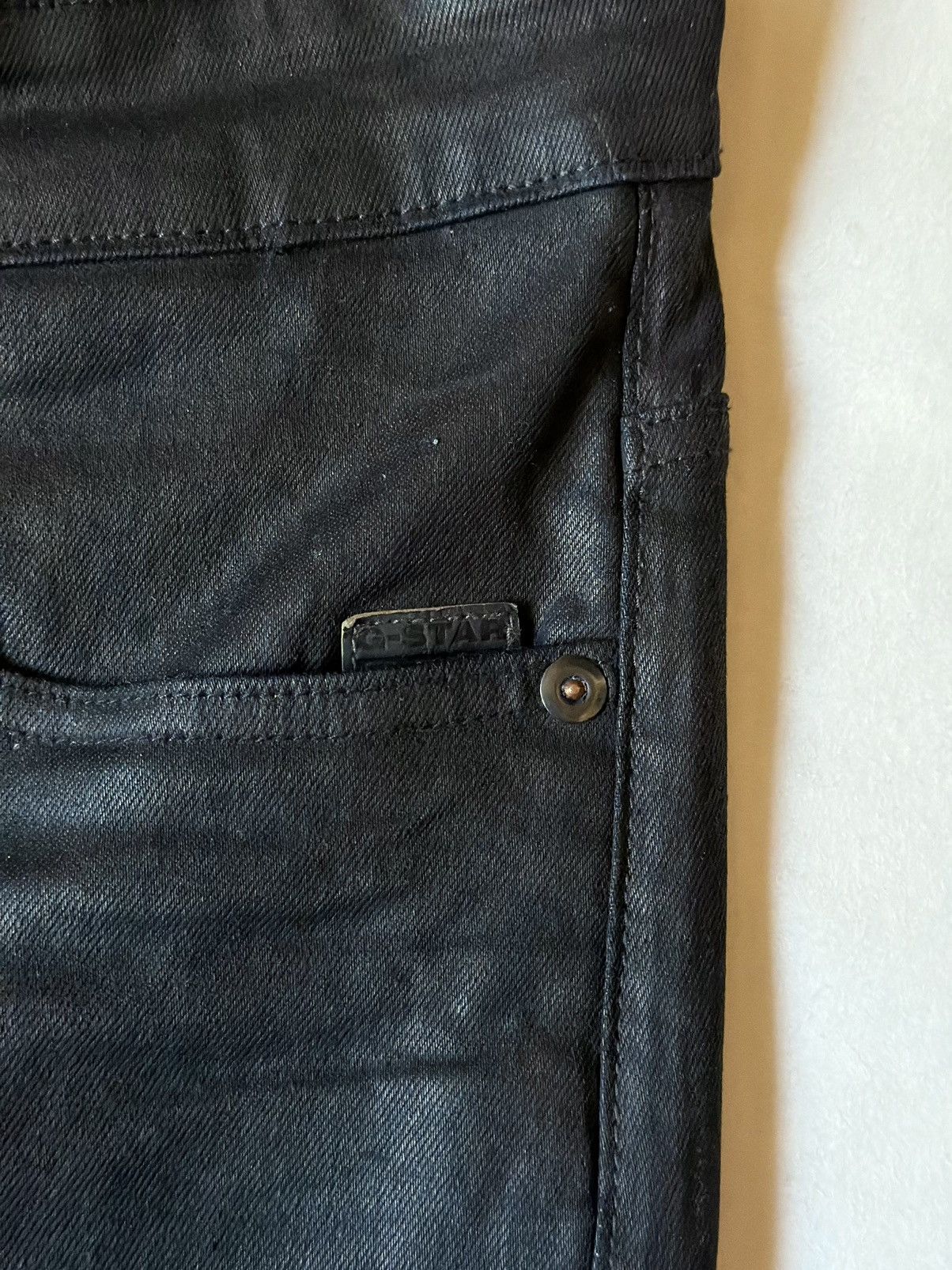 G-Star G-Star Revend Super Slim Waxed Jeans Denim rick owens style Size US 32 / EU 48 - 5 Thumbnail