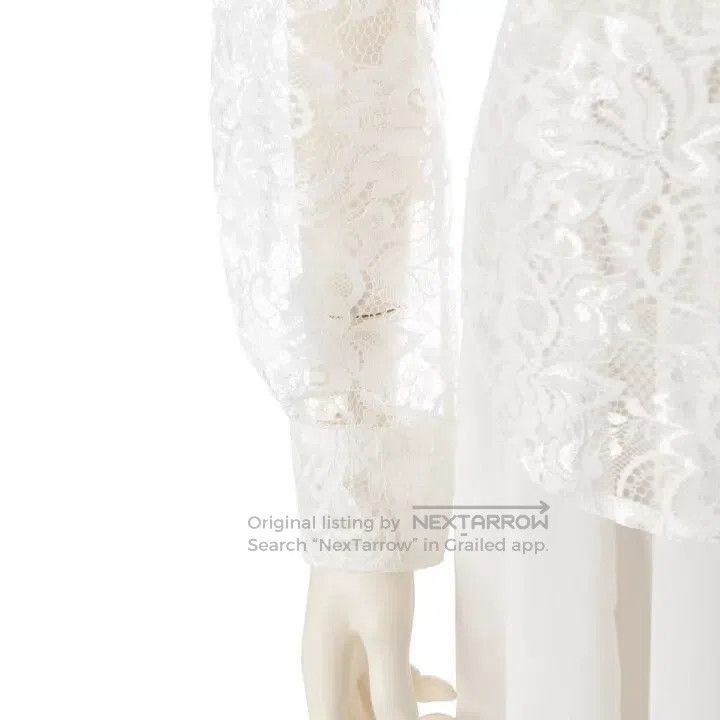 Comme des Garcons Comme des Garcons Vintage white lace long-sleeved shirt Size XS / US 0-2 / IT 36-38 - 6 Thumbnail