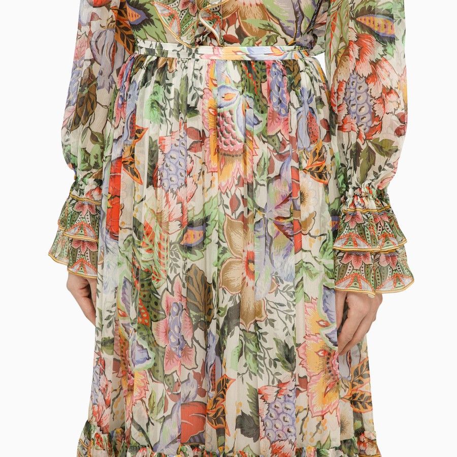Etro o1d2blof0824 Long Silk Skirt in Multicolor Size 28" / US 6 / IT 42 - 5 Thumbnail