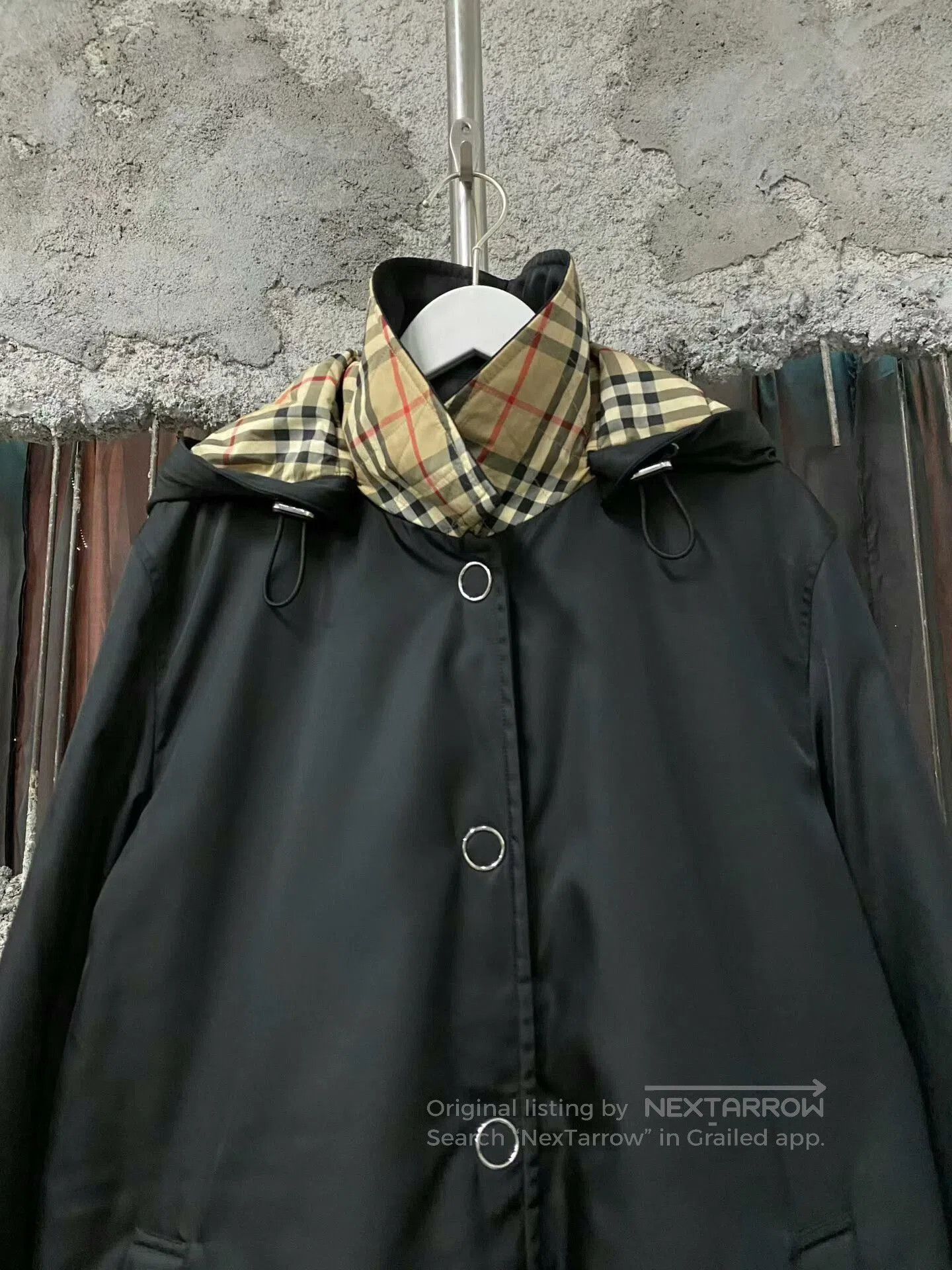 Burberry black nylon trench coat by Burberry. Size US M / EU 48-50 / 2 - 3 Thumbnail