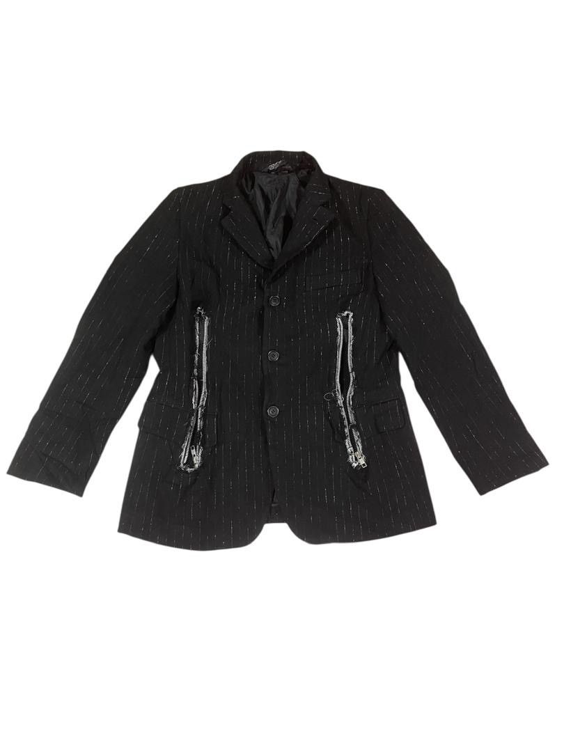 Comme des Garcons Comme des Garcons Punk Style Silver Stripe Casual Jacket Size US XS / EU 42 / 0 - 1 Thumbnail
