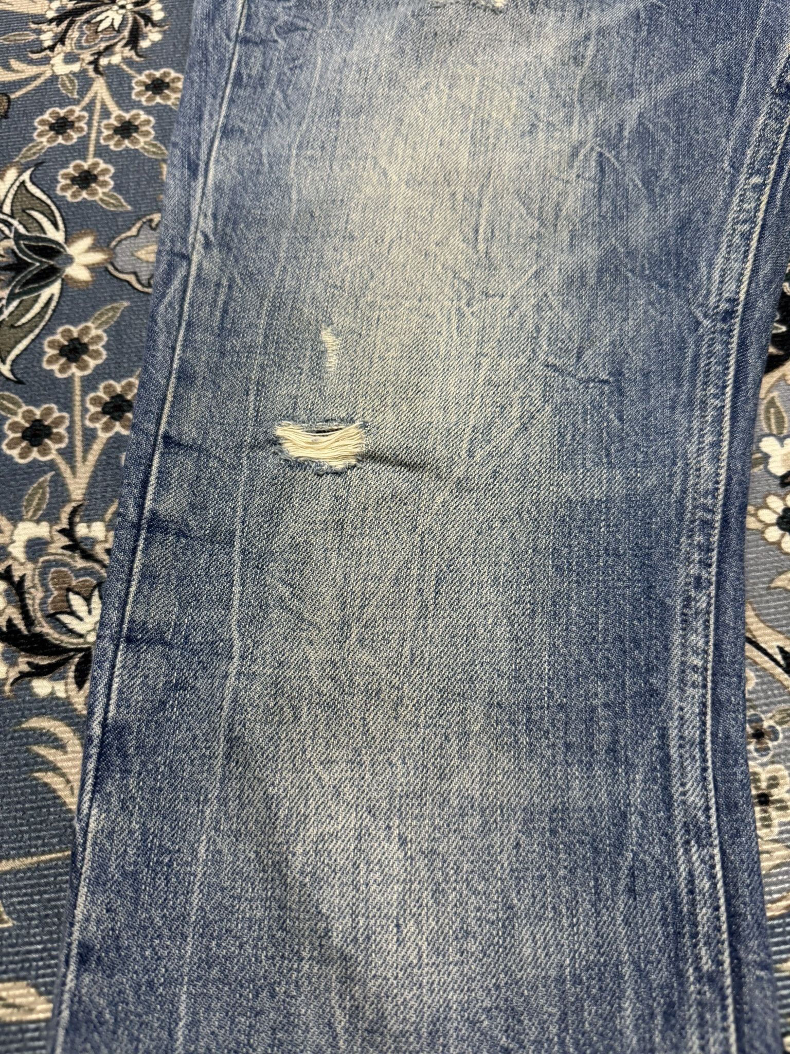 Allsaints × Japanese Brand ALLSAINT Pistol Fit Distressed Denim Jeans Size US 32 / EU 48 - 11 Thumbnail