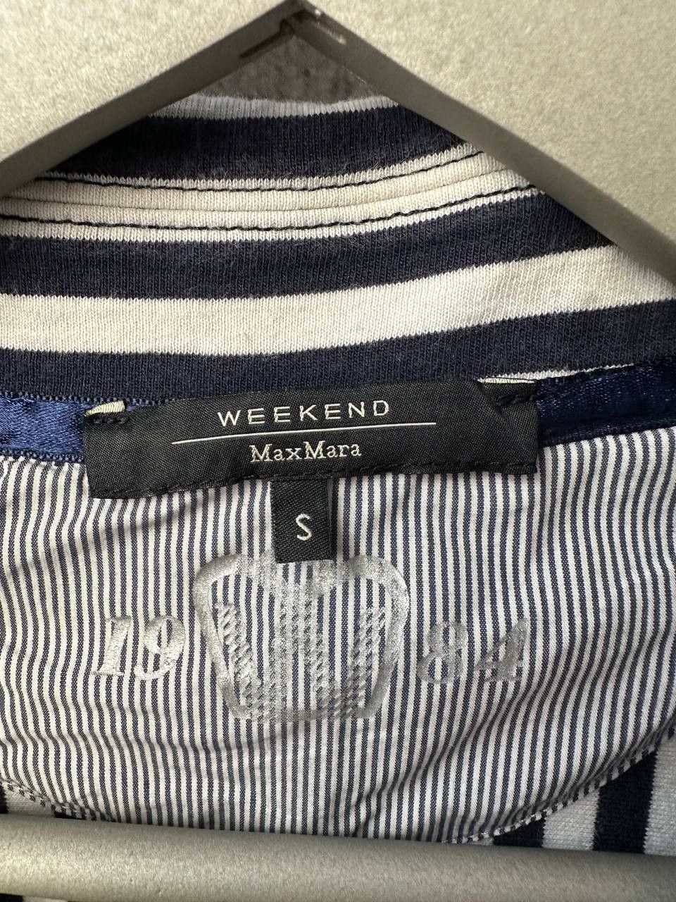 Designer × Weekend Max Mara Weekend Max Mara Striped Blazer Jacket Japan "W" Patch Size S / US 4 / IT 40 - 12 Thumbnail