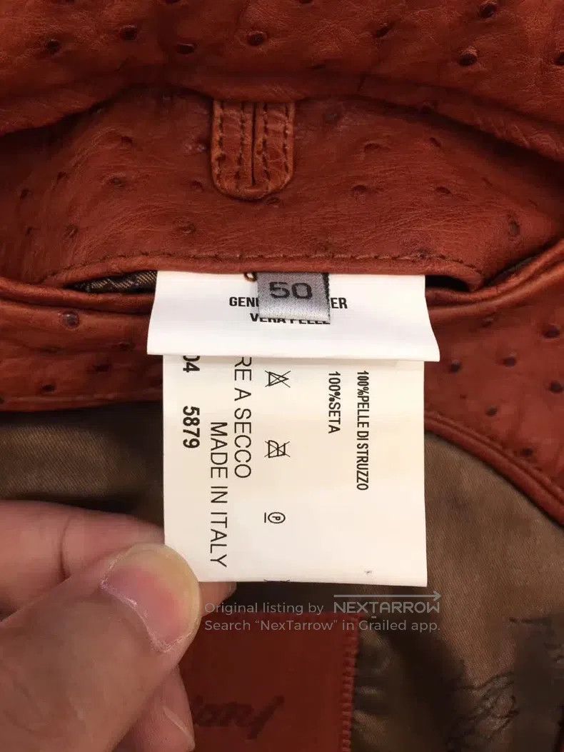 Brioni Brioni Ostrich leather jacket and sweatshirt Size US M / EU 48-50 / 2 - 9 Thumbnail