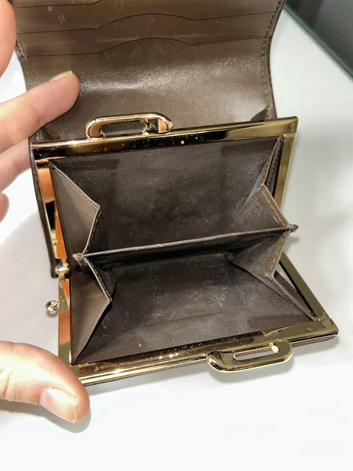 Burberry Vintage Burberry Nova Check Kiss Lock Compact Wallet Size ONE SIZE - 5 Thumbnail