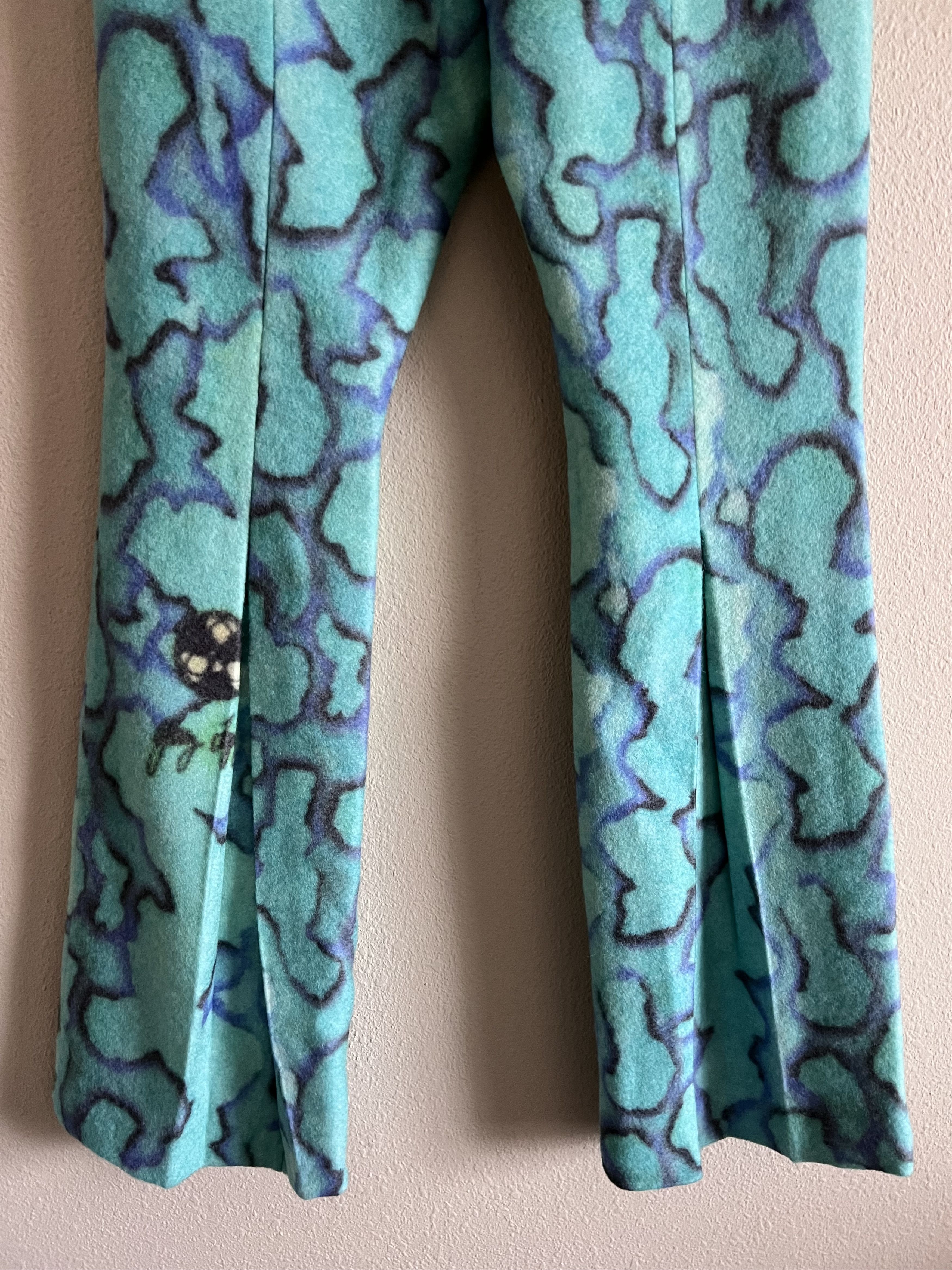 ERL ERL Back Vent Straight Leg Woven Pants in Blue Green (Rare) Size US 32 / EU 48 - 7 Thumbnail