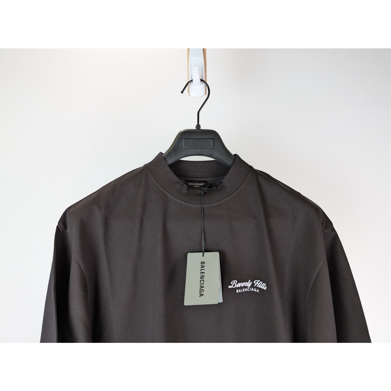 Balenciaga o1rshd1 Beverly Hills Vintage Jersey T-Shirt in Washed Black Size US M / EU 48-50 / 2 - 2 Thumbnail