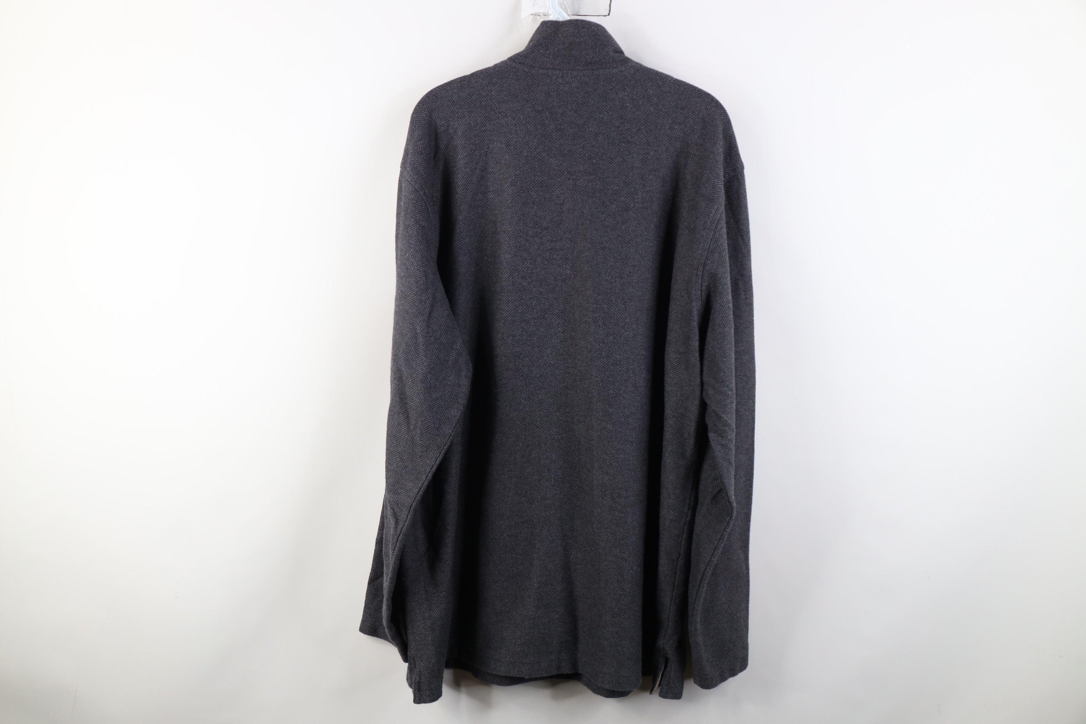 L.L. Bean Vintage LL Bean Herringbone 1/4 Half Zip Pullover Sweater Size US XL / EU 56 / 4 - 8 Thumbnail