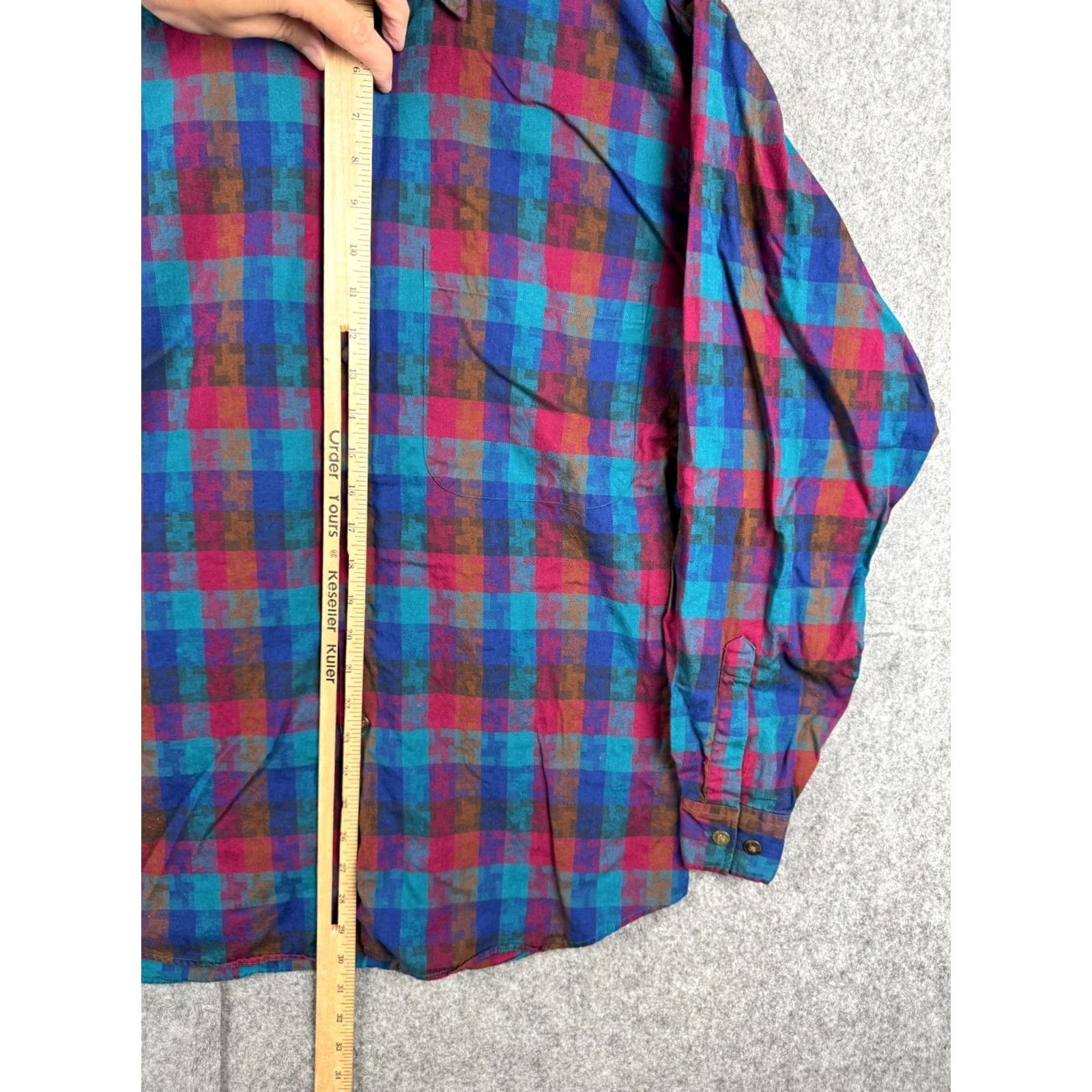 Vintage VINTAGE Henry Grethel Shirt Mens Medium Button Up Abstract Geometric Long Sleeve Size US M / EU 48-50 / 2 - 7 Thumbnail