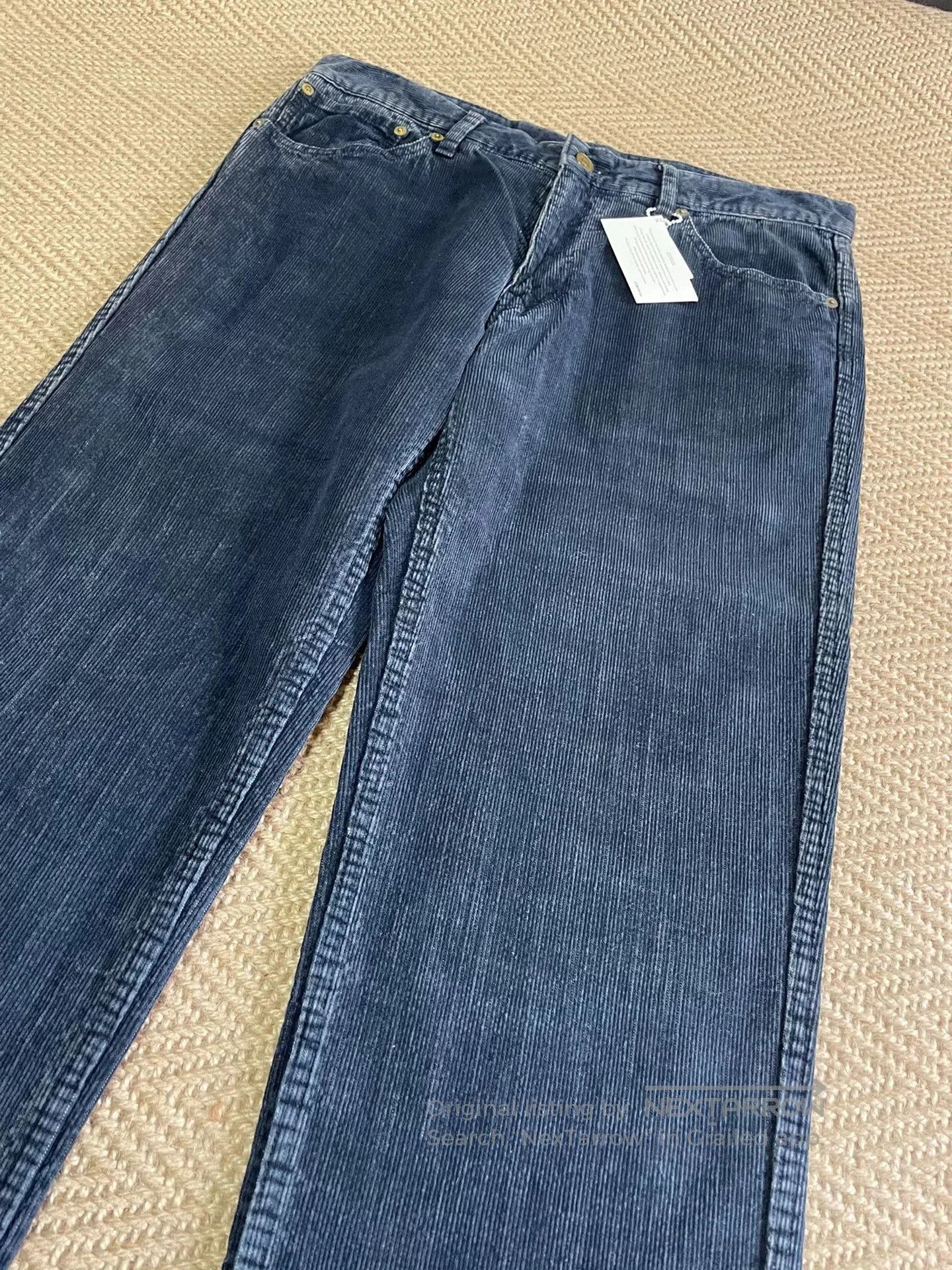 Visvim VISVIM FULXUS KANO Indigo Washed Corduroy Pants. Size US 34 / EU 50 - 3 Thumbnail