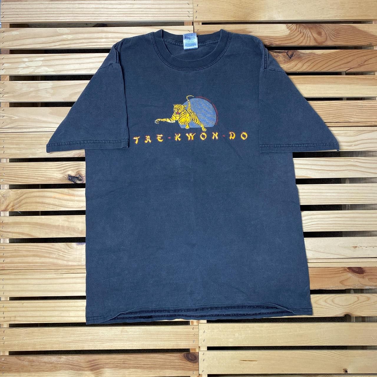 Gildan Vintage Taekwondo Faded Black Martial Arts Tee Size Medium Size US M / EU 48-50 / 2 - 1 Thumbnail