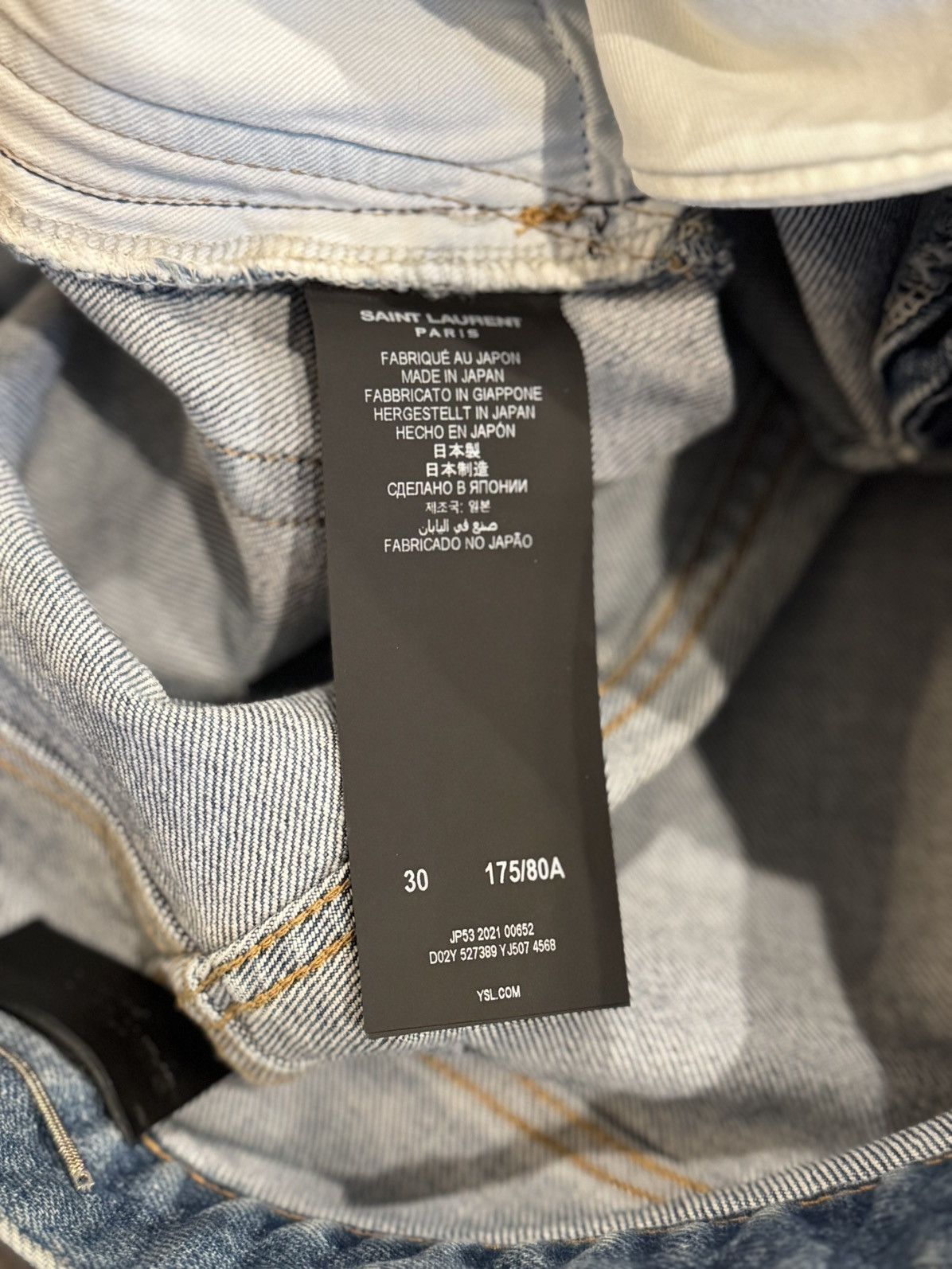 Saint Laurent Paris Saint Laurent Paris D02 Men’s Jeans Size US 30 / EU 46 - 6 Thumbnail