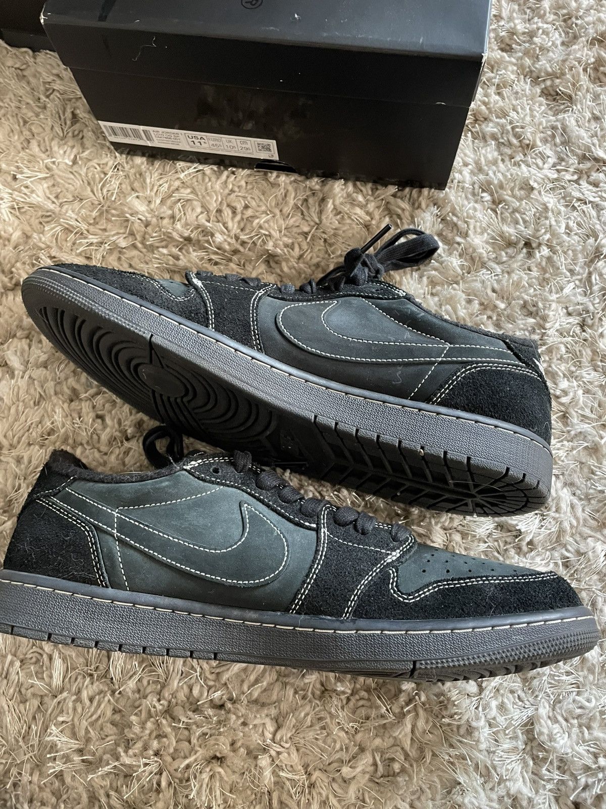 Jordan Brand × Travis Scott Jordan 1 Low X Travis Scott Phontom Size US 11.5 / EU 44-45 - 3 Thumbnail