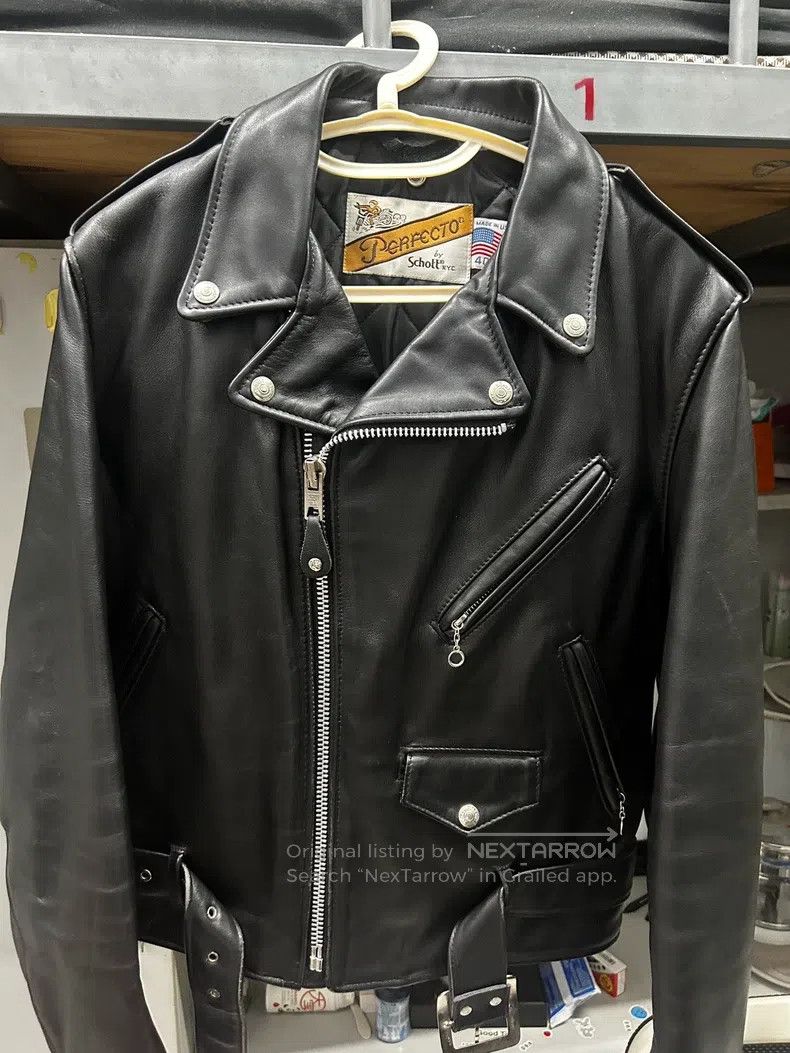Schott Schott 618 leather jacket classic black Size US M / EU 48-50 / 2 - 1 Thumbnail