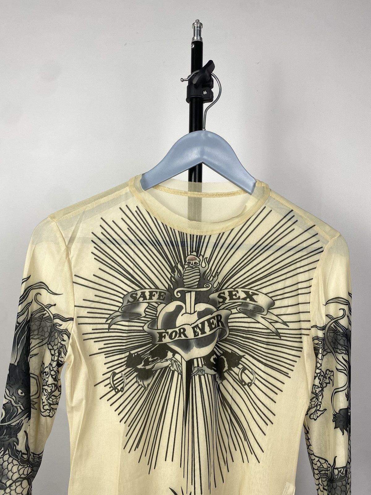 Designer × Japanese Brand Save The Queen Jean Paul Gaultier Style Mesh Top Blouses Size M / US 6-8 / IT 42-44 - 2 Thumbnail