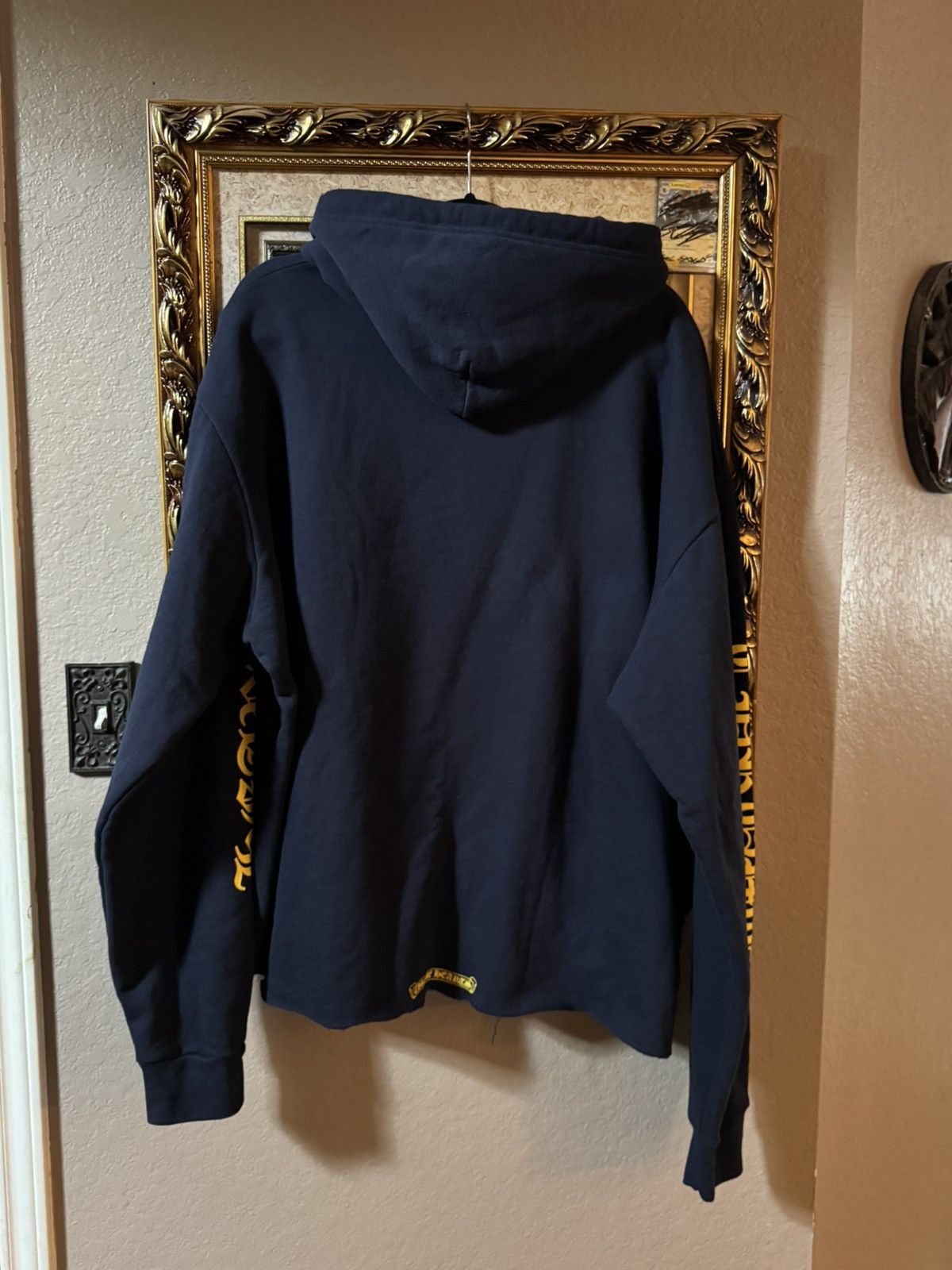Chrome Hearts Chrome Hearts Navy Vertical Hoodie Size US XXL / EU 58 / 5 - 4 Thumbnail