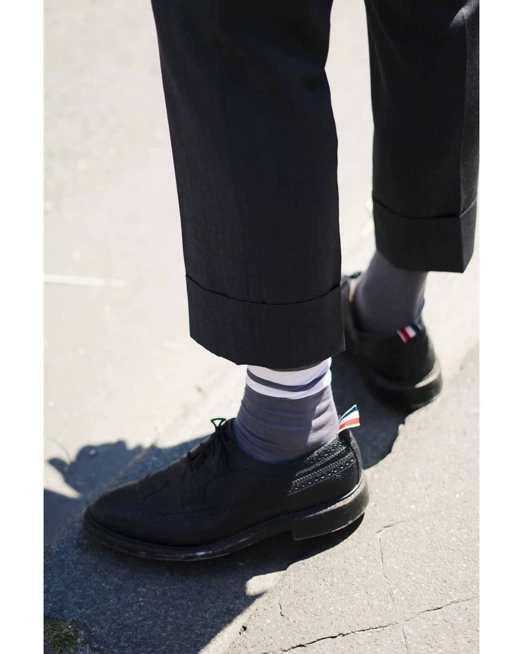 Thom Browne Thom Browne Classic Black Brogue Rubber Sole US9 Size US 9 / EU 42 - 7 Thumbnail