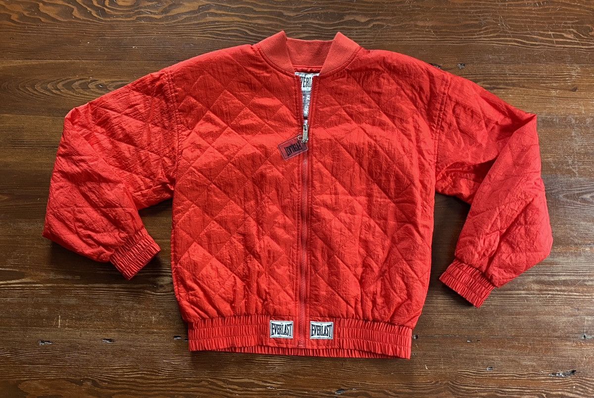 Everlast Vintage 80’s Everlasting Quilted Red Windbreaker Zip Jacket Size US S / EU 44-46 / 1 - 2 Thumbnail