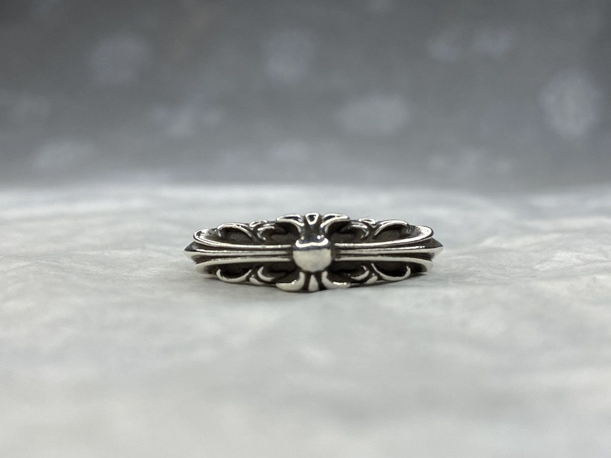 image of Chrome Hearts Baby Classic Floral Ring in Silver, Women's