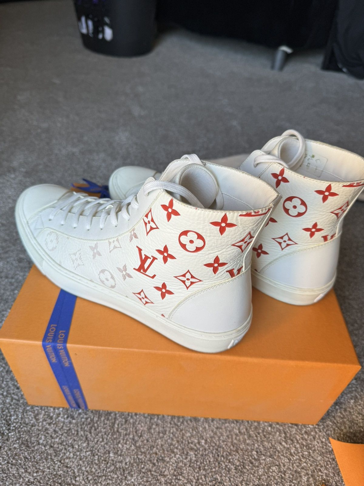 Louis Vuitton Louis Vuitton Tattoo Sneaker Boot 'Monogram - White Red' Size US 8.5 / EU 41-42 - 5 Thumbnail