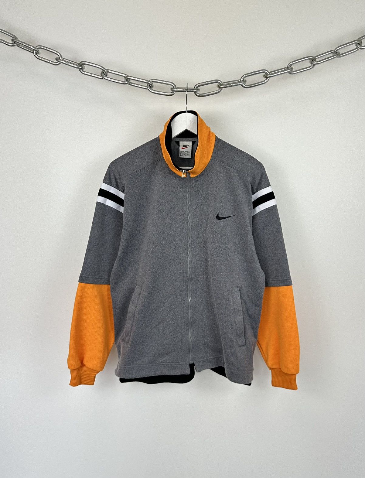 Nike Vintage 90s Nike Big Logo Embroidered Retro Track Jacket Size US S / EU 44-46 / 1 - 2 Thumbnail