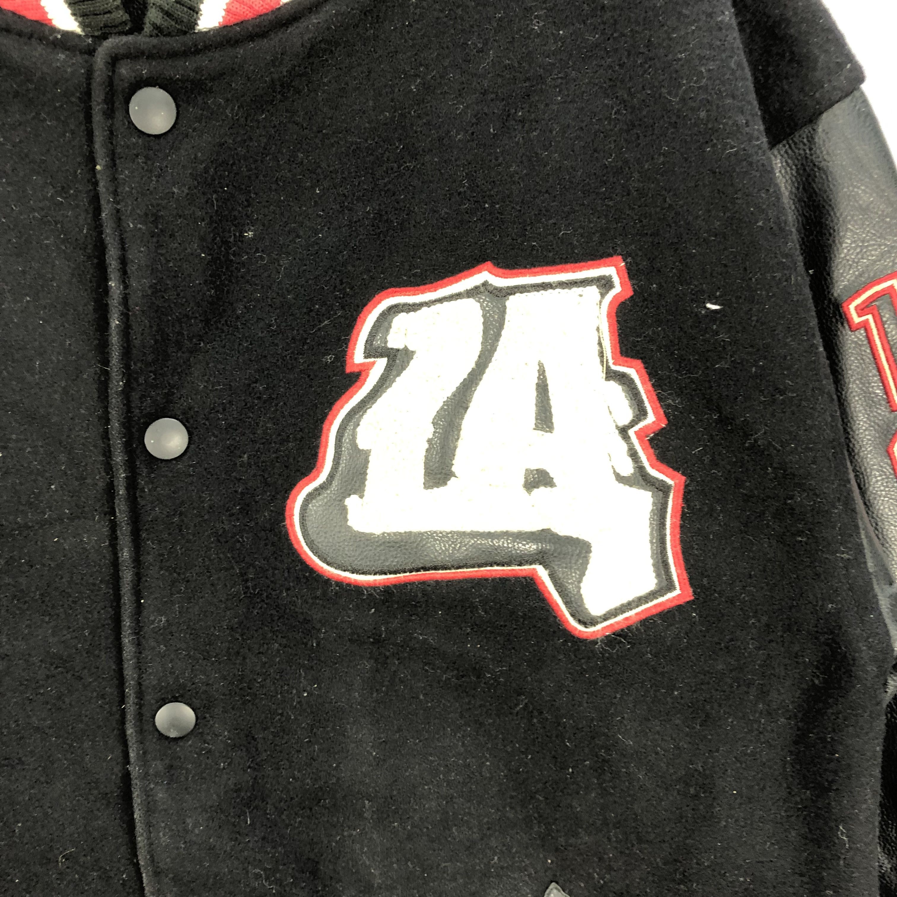 Vintage Vintage 90s Conart Varsity Leather Wool Jacket Native Indian Size US L / EU 52-54 / 3 - 6 Thumbnail