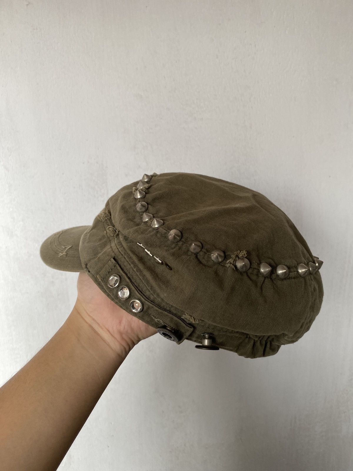 Hysteric Glamour × If Six Was Nine × Japanese Brand Cadet Distressed Spike Punk Hat Size ONE SIZE - 6 Thumbnail