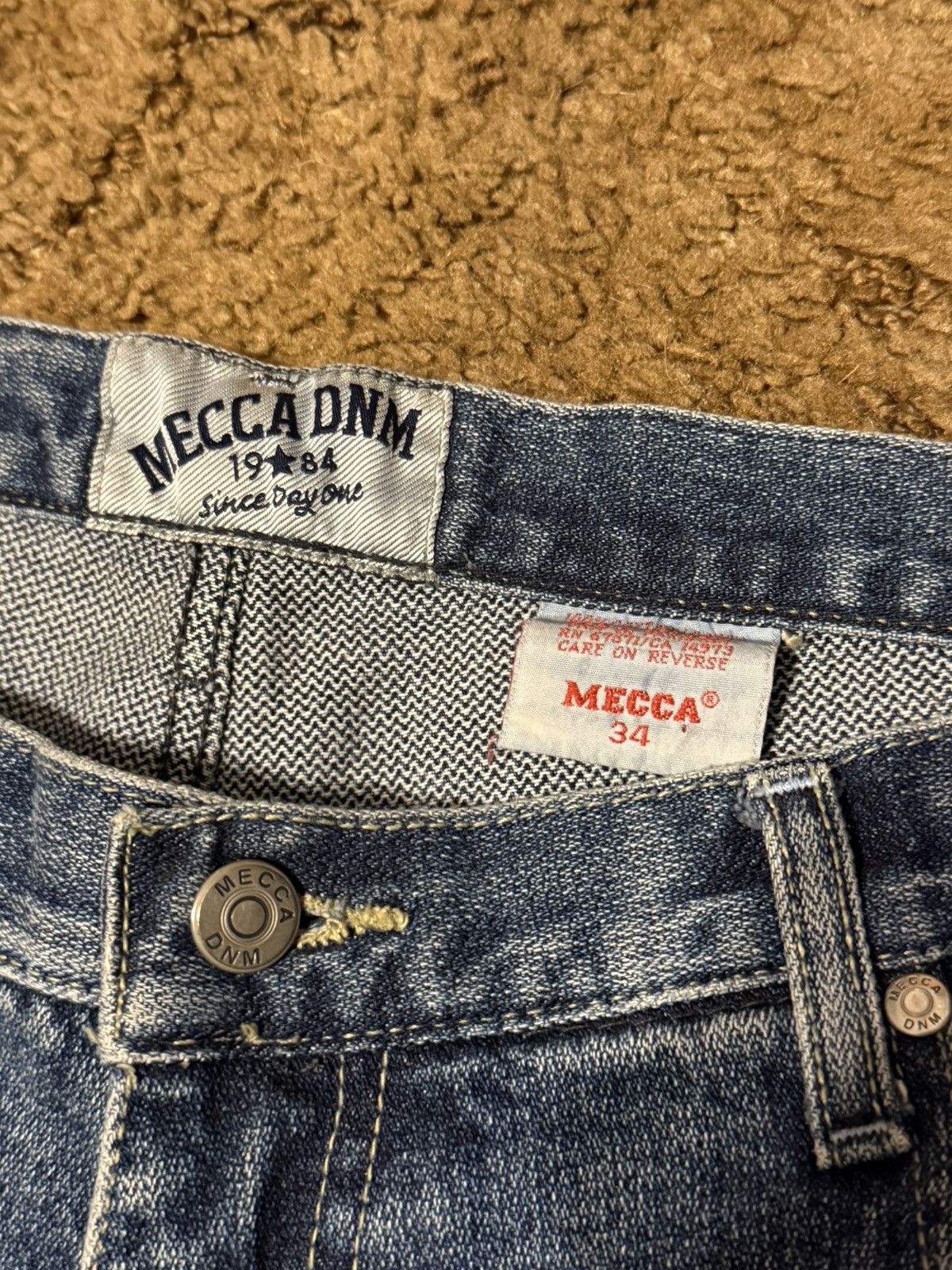 Mecca Vintage Y2K Mecca Denim Baggy Skater Jeans Mens 34 X 33 Size US 34 / EU 50 - 4 Thumbnail