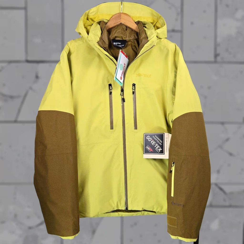 Marmot Marmot Jacket 3-in-1 Gore-Tex Recco Insulated Winter Ski Snowboard Hooded XL Yellow Mens Size US XL / EU 56 / 4 - 1 Thumbnail