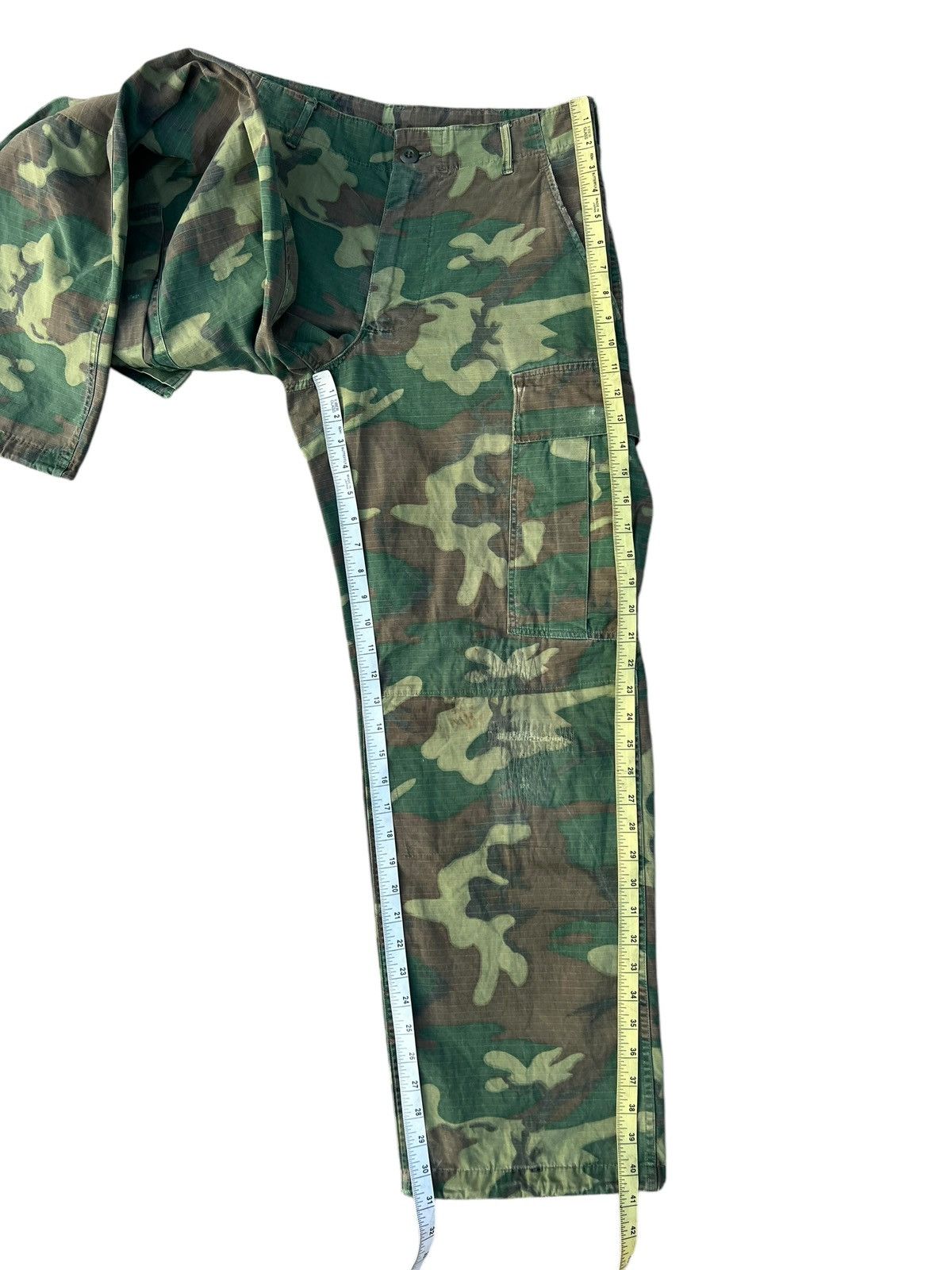 Vintage Vintage 1969 Vietnam War ERDL Camo Ripstop Poplin Trouser Size US 30 / EU 46 - 6 Thumbnail