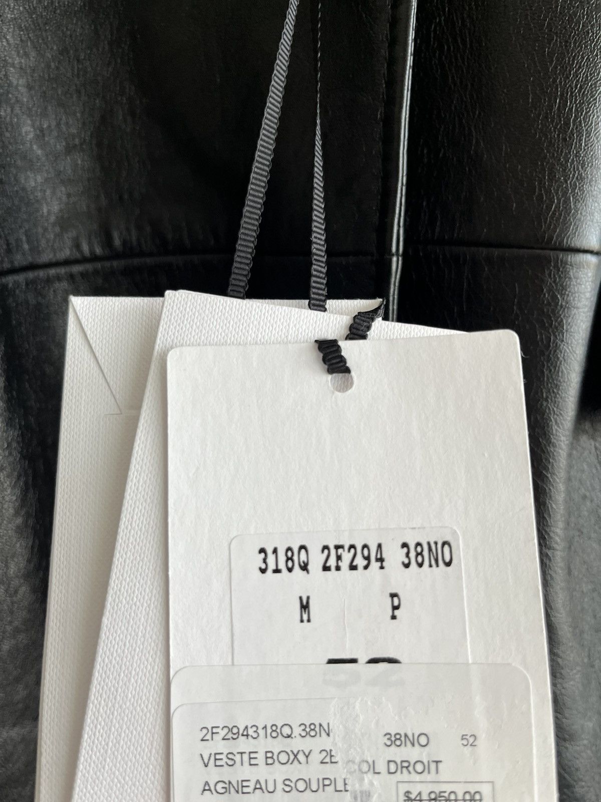 Celine × Hedi Slimane $6k Value Celine Paris Leather Blazer by Hedi Slimane Size 54R - 5 Thumbnail