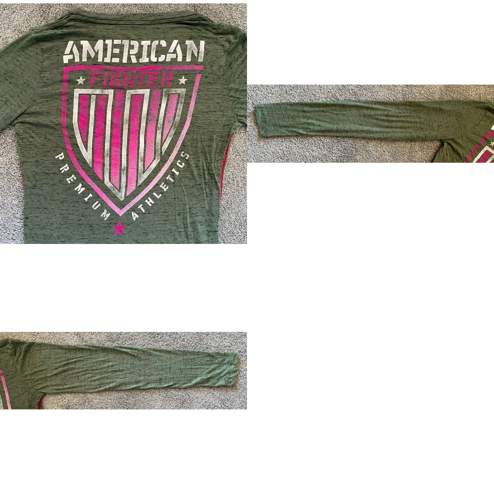 Vintage NWT Buckle American Fighter Shirt Women’s Green XL Size XL / US 12-14 / IT 48-50 - 10 Thumbnail