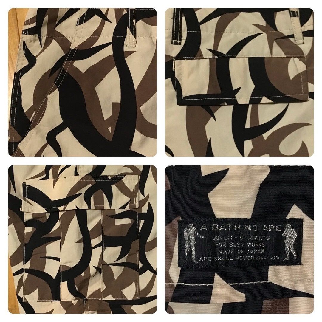 Bape 🔥Vintage🔥 BAPE Trial Camo Nylon Cargo Shorts NIGO ★size L Size US 34 / EU 50 - 5 Thumbnail