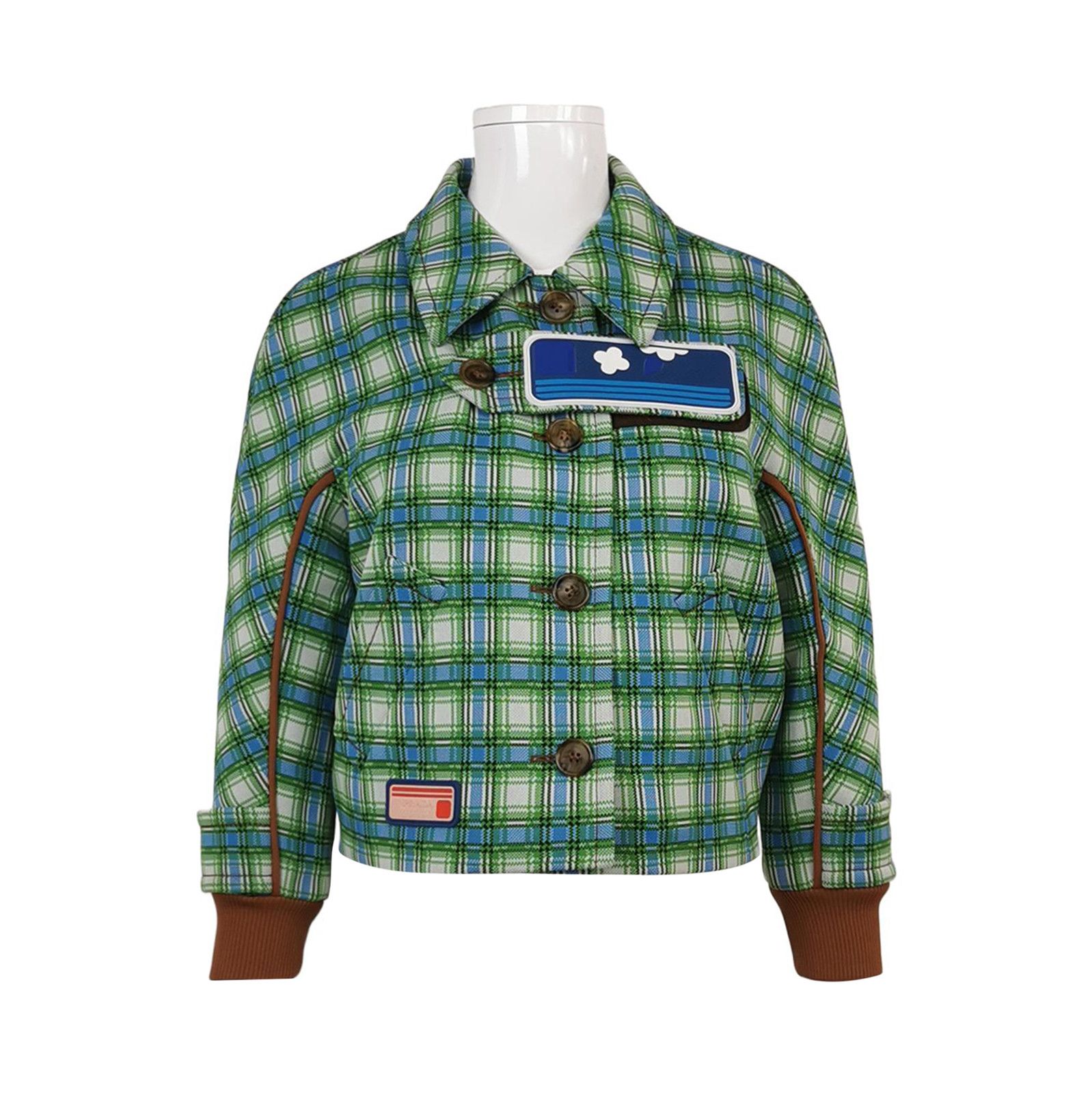Prada Prada Colorblock Long Sleeve Jacket in Green 0079 Size US L / EU 52-54 / 3 - 1 Thumbnail