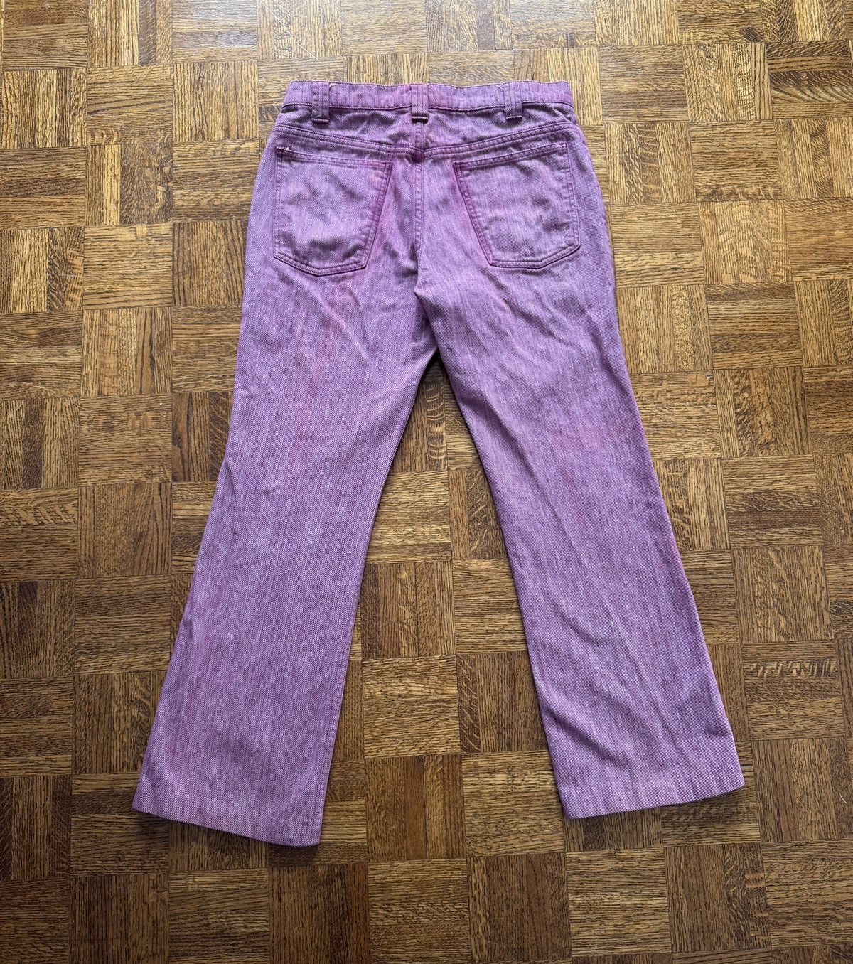 Levi's Vintage 70s Levi's Flared Red Cotton Twill Pants Size US 33 - 2 Thumbnail