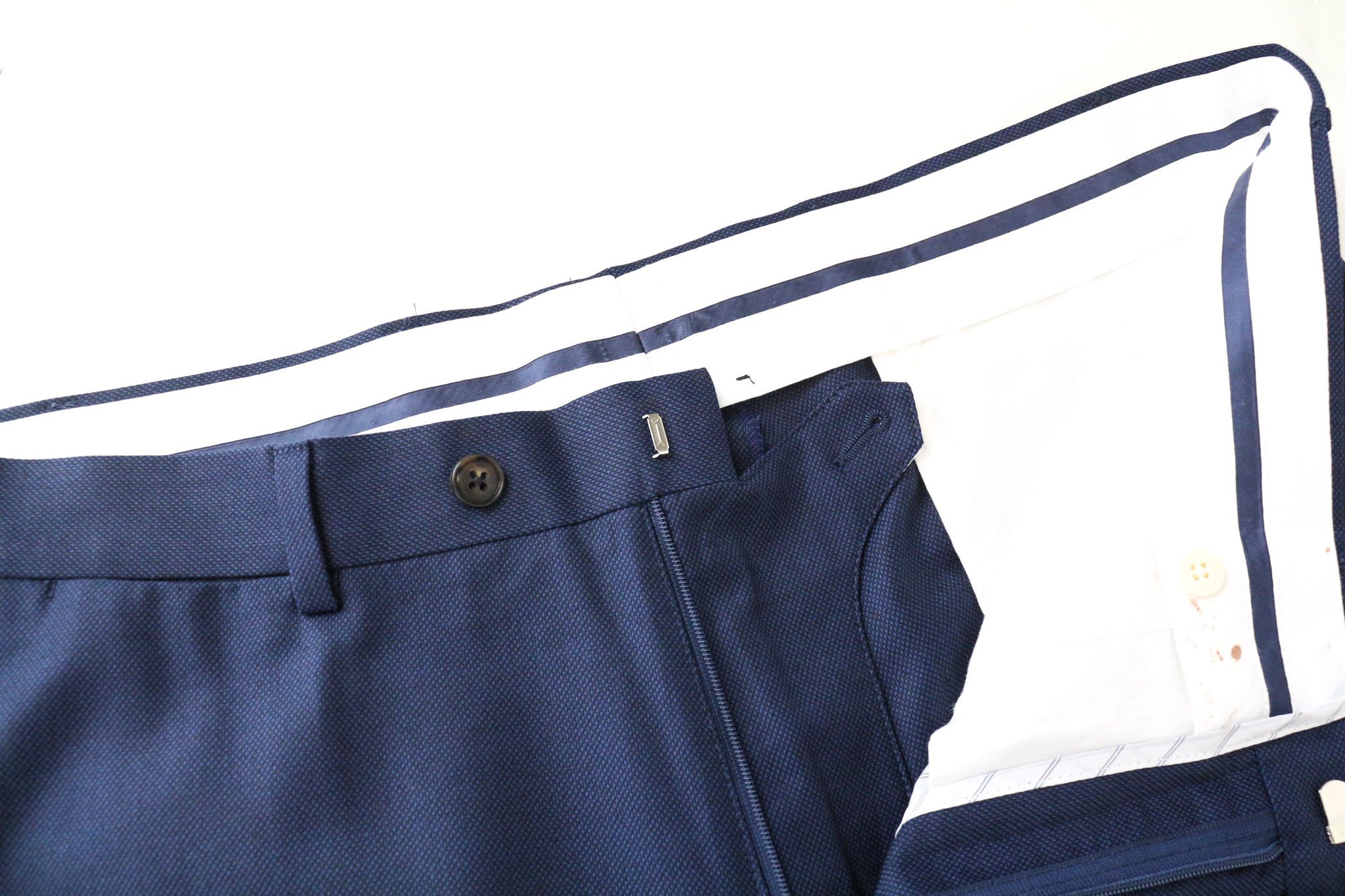 Suitsupply LA SPALLA UK42R Blue Pure Wool 2 Piece Suit 78886 Size 42R - 11 Thumbnail