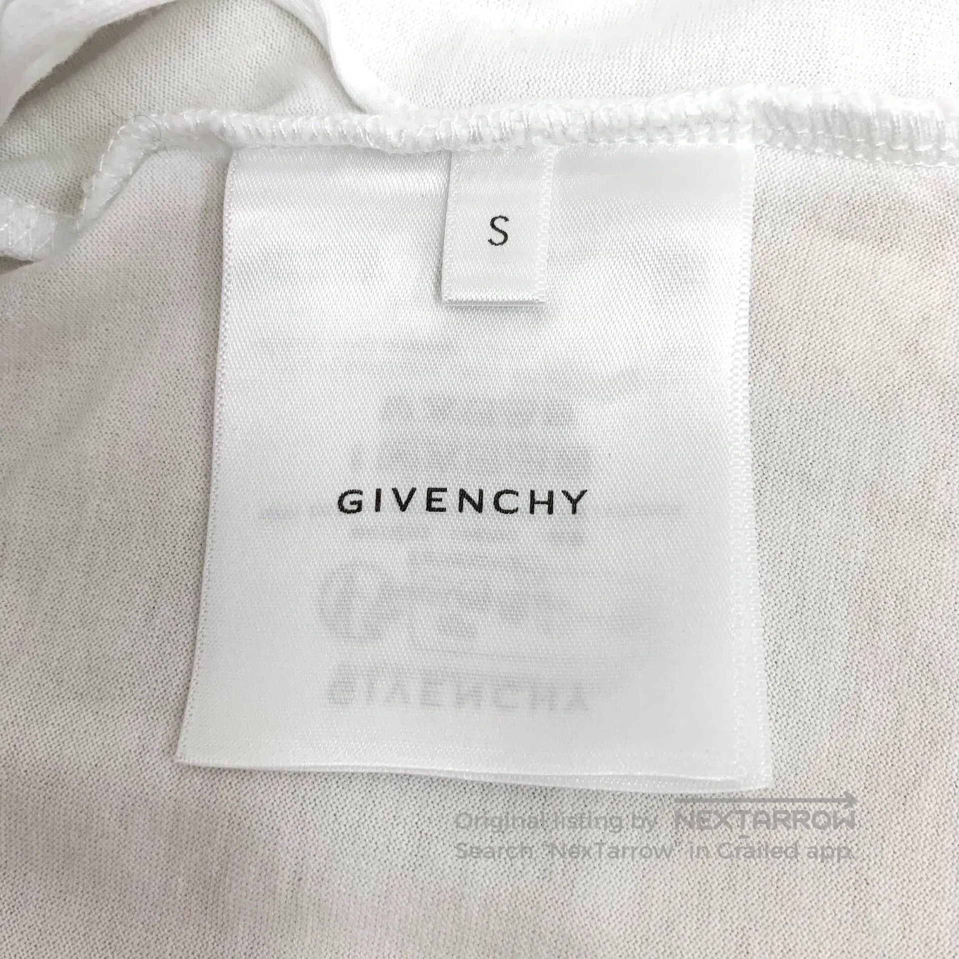 Givenchy Givenchy White Logo Cotton Short Sleeve T-shirt. Size US S / EU 44-46 / 1 - 7 Thumbnail