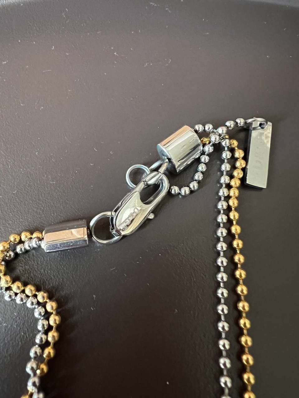 Dolce & Gabbana Dolce Gabbana D&G double pendant silver gold chain necklace Size ONE SIZE - 3 Thumbnail