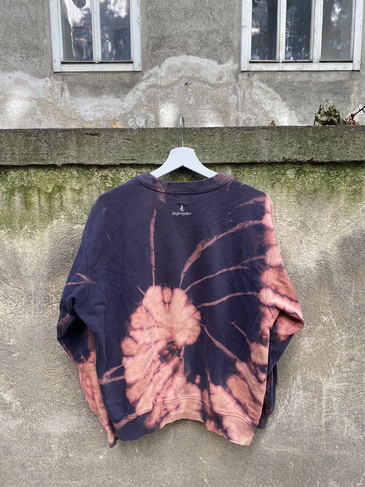 Vintage × Yves Saint Laurent Vintage YvesSaintLaurent YSL Tie Die Sweatshirt Size US M / EU 48-50 / 2 - 4 Thumbnail