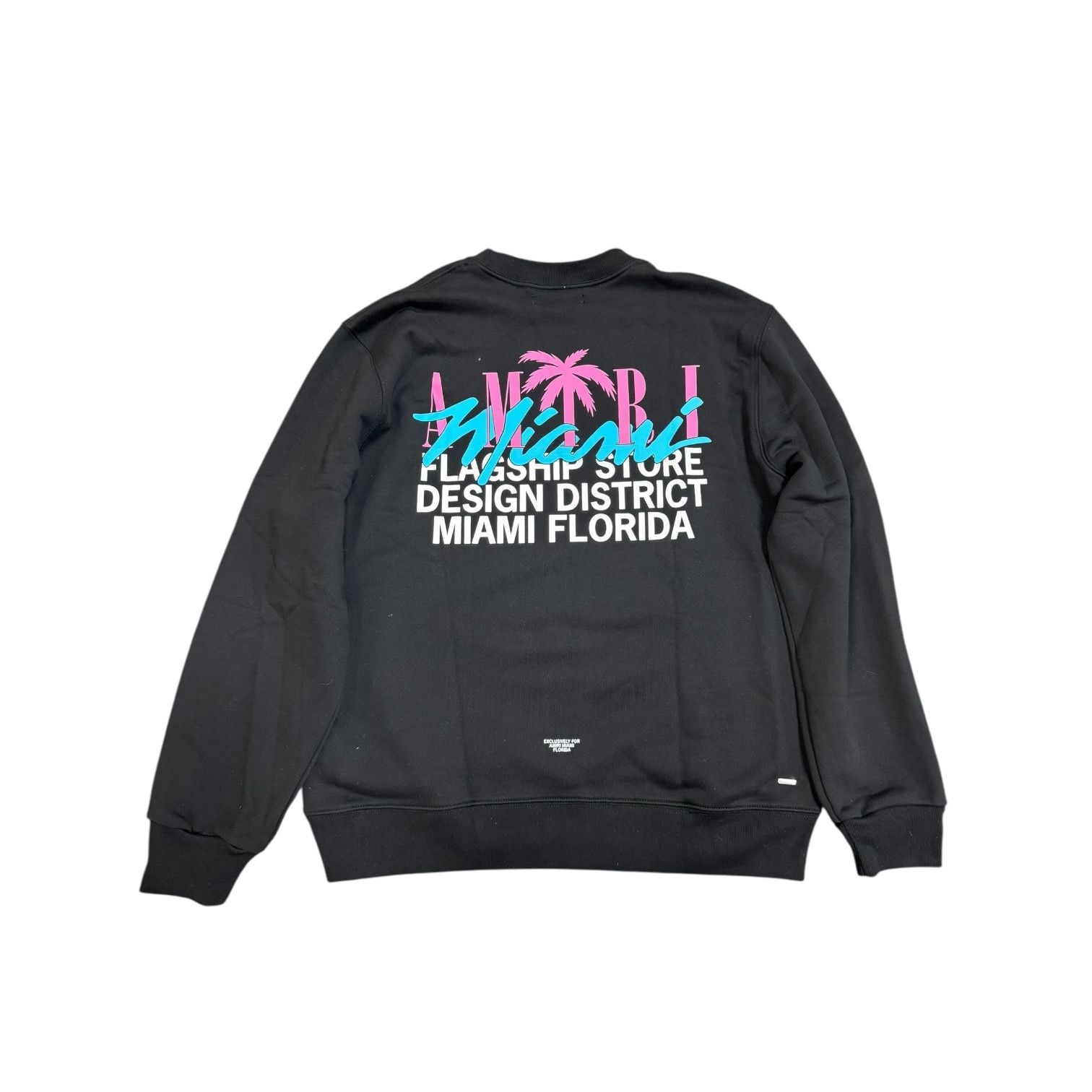 Amiri Amiri Miami Design District Crewneck Sweatshirt Black Size US XL / EU 56 / 4 - 1 Thumbnail