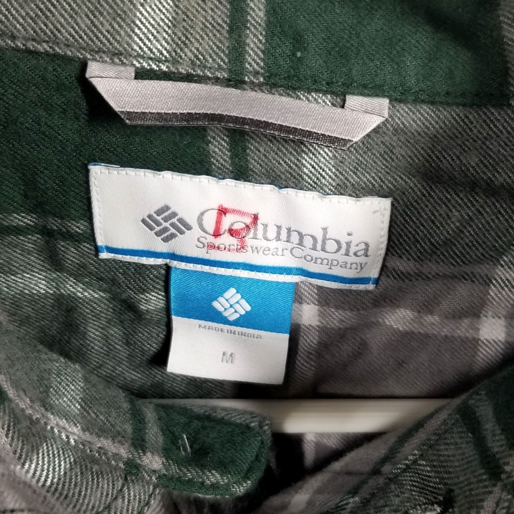 Vintage Columbia Men's Flannel Shirt Green Michigan State Spartans Omni-Wick Flare Gun Medium Regular Button-Up Plaid Active Outdoor Classic Modern Size US M / EU 48-50 / 2 - 4 Thumbnail