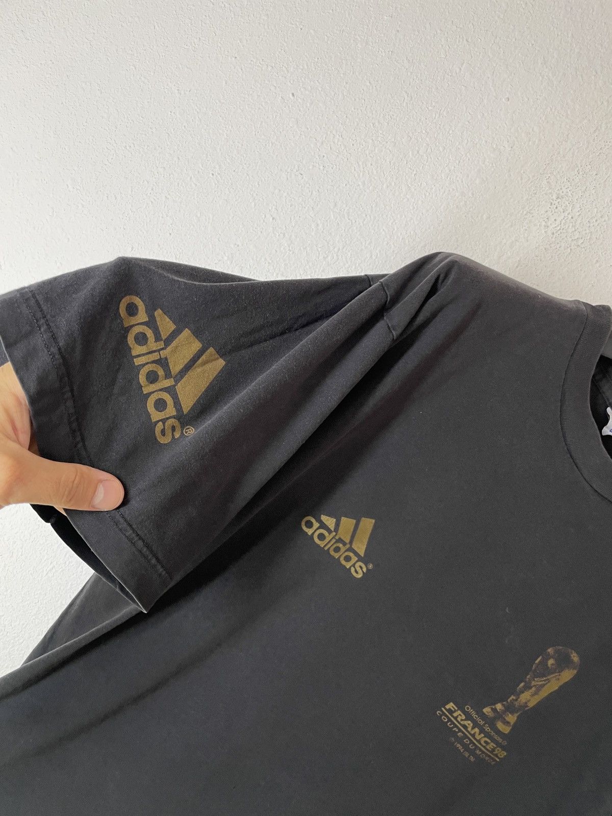 Adidas Vintage 1994 Adidas Fifa world cup France 98 tee t shirt Size US XL / EU 56 / 4 - 3 Thumbnail