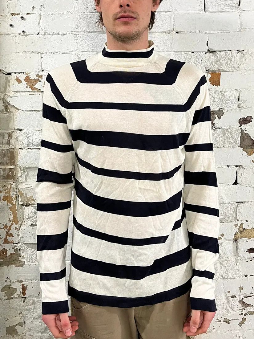 Prada 2000s Prada Black & White Striped Sweater Size US M / EU 48-50 / 2 - 2 Thumbnail